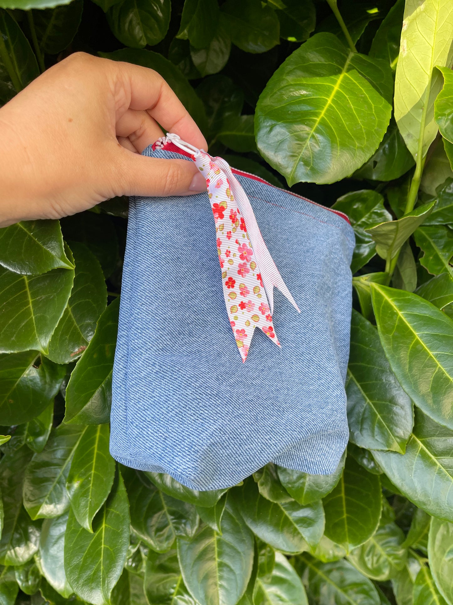 Theo Handmade Denim Cheerful Zipper Pouch